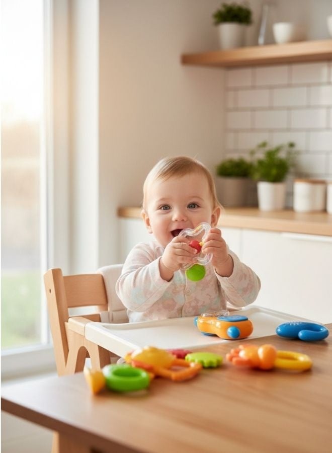 ZEESQUARE Baby Teether Toy Rattle Set - Image 3
